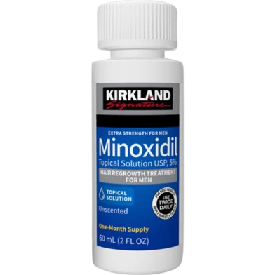 Kirkland Minoxidil 5percent for Hair and Beard Growth (One Month Supply) - 60ml (1 Pack) - Rokomari product